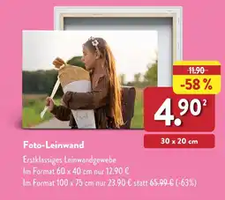 Aldi Nord Foto-leinwand Angebot
