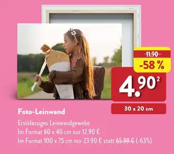 Aldi Nord Foto-leinwand Angebot