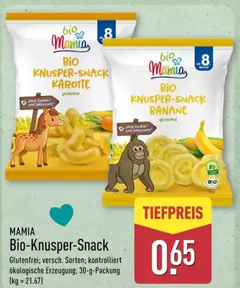 Aldi Nord Mamia bio-knusper-snack karotte Angebot
