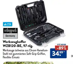Aldi Nord Scheppach werkzeugkoffer wzb120-be, 97-tlg Angebot