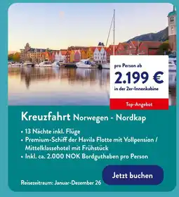 Aldi Nord Kreuzfahrt norwegen - nordkap Angebot