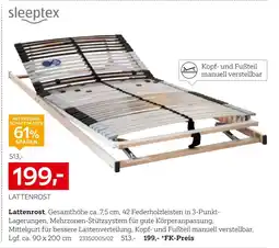 XXXLutz Sleeptex lattenrost Angebot
