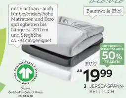 XXXLutz Bio:vio jersey-spannbetttuch „florentano“ Angebot