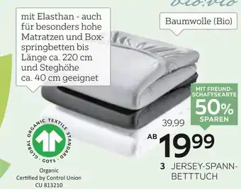 XXXLutz Bio:vio jersey-spannbetttuch „florentano“ Angebot