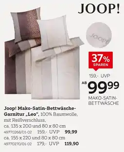 XXXLutz Joop! mako-satin-bettwäsche-garnitur „leo“ Angebot