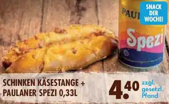 Edeka Schinken käsestange + paulaner spezi Angebot