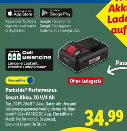 Lidl Parkside performance smart akku Angebot