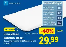 Lidl Livarno home matratzen-topper Angebot