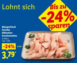Lidl Metzgerfrisch frisches hähnchen-geschnetzeltes Angebot