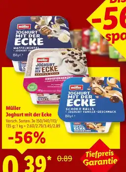 Lidl Müller joghurt mit der ecke waffelwürfel Angebot