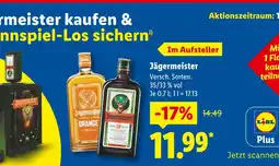 Lidl Jägermeister jägermeister 56 kräuter Angebot