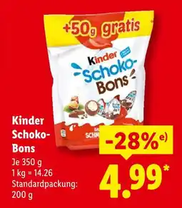 Lidl Kinder schoko-bons Angebot