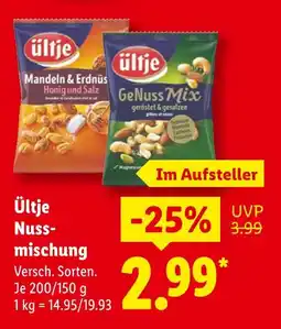 Lidl Ültje mandeln & erdnüsse honig und salz Angebot