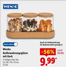 Lidl Wenko aufbewahrungsgläser mit kork Angebot