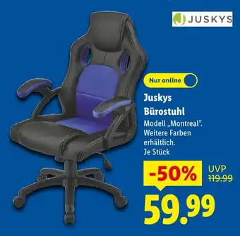 Lidl Juskys bürostuhl modell montreal Angebot