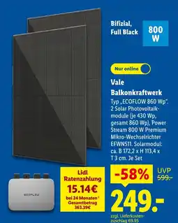Lidl Ecoflow vale balkonkraftwerk Angebot