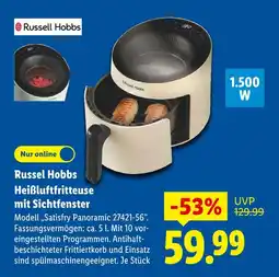 Lidl Russell hobbs heißluftfritteuse mit sichtfenster Angebot