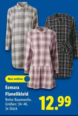 Lidl Esmara flanellkleid Angebot