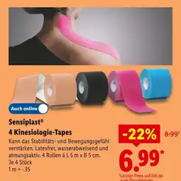 Lidl Sensiplast 4 kinesiologie-tapes Angebot