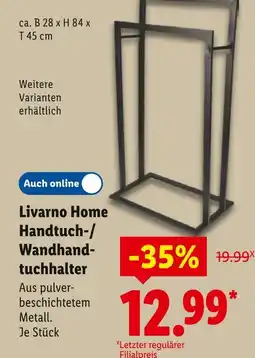 Lidl Livarno home handtuch-/wandhandtuchhalter Angebot