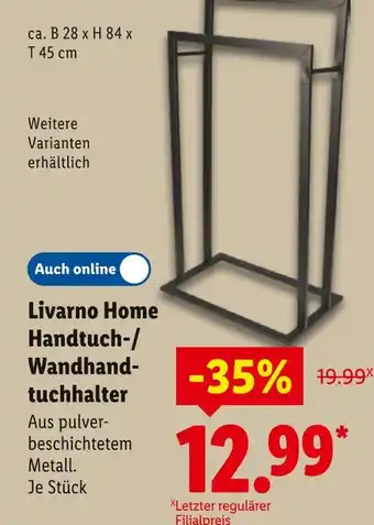 Lidl Livarno home handtuch-/wandhandtuchhalter Angebot