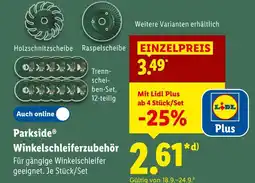 Lidl Parkside holzschnitzscheibe Angebot
