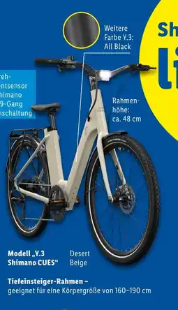 Lidl Shimano modell y.3 shimano cues desert beige Angebot