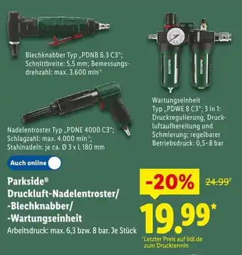 Lidl Parkside blechknabber typ pdnb 6.3 c3 Angebot