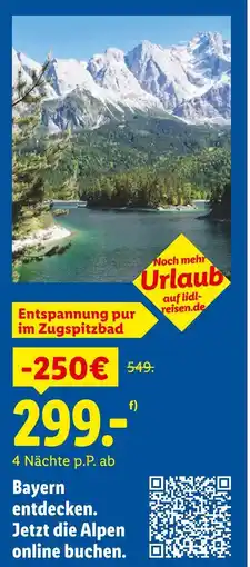 Lidl Entspannung pur im zugspitzbad Angebot