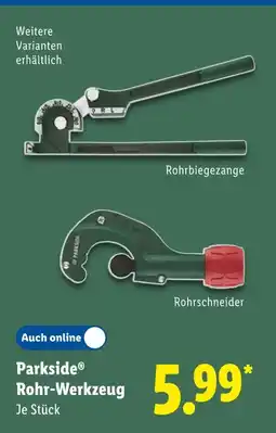 Lidl Parkside rohrbiegezange Angebot