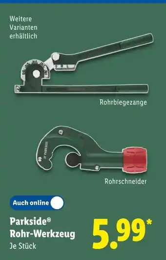 Lidl Parkside rohrbiegezange Angebot