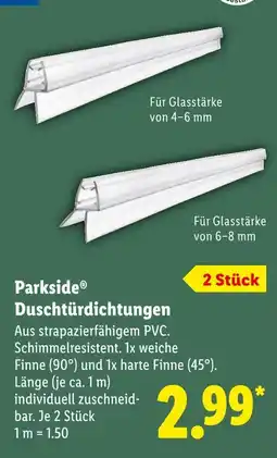 Lidl Parkside duschtürdichtungen Angebot