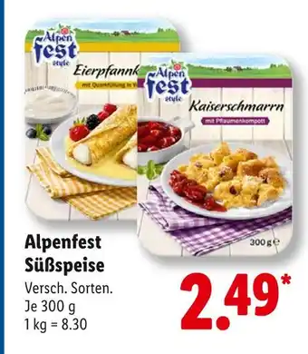 Lidl Alpenfest eierpfannkuchen Angebot