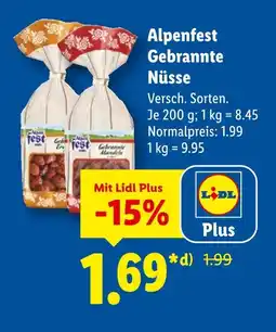 Lidl Alpenfest gebrannte erdnüsse Angebot