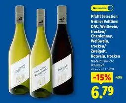 Lidl Pfaffl grüner veltliner dac, weißwein, trocken Angebot