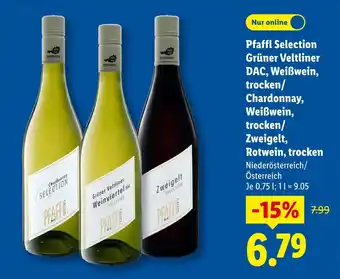Lidl Pfaffl grüner veltliner dac, weißwein, trocken Angebot