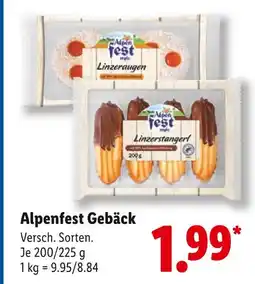 Lidl Alpenfest gebäck Angebot