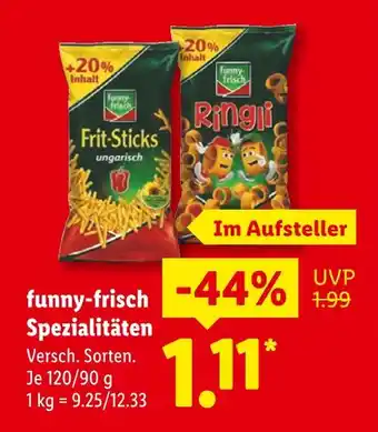 Lidl Funny-frisch frit-sticks ungarisch Angebot