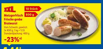 Lidl Metzgerfrisch frische grobe bratwurst Angebot