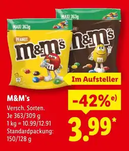 Lidl M&m's peanut Angebot