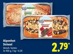 Lidl Alpenfest nussstriezel Angebot