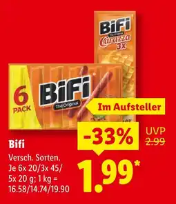 Lidl Bifi bifi the original Angebot