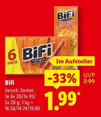 Lidl Bifi bifi the original Angebot