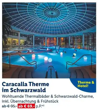 Lidl Caracalla therme im schwarzwald Angebot