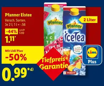 Lidl Pfanner eistee wassermelone Angebot