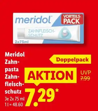 Lidl Meridol zahnpasta zahnfleischschutz doppelpack Angebot