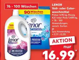 Kaufland Lenor vollwaschmittel pulver Angebot