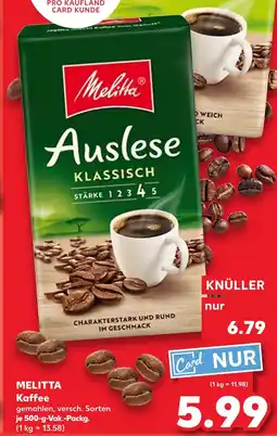Kaufland Melitta auslese klassisch Angebot