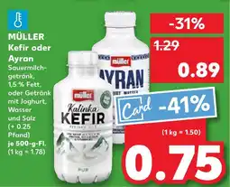 Kaufland Müller kefir Angebot