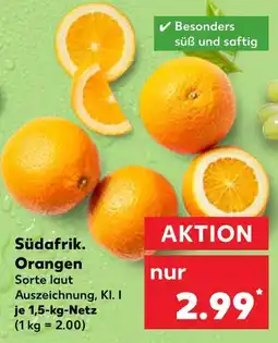 Kaufland Südafrik. orangen Angebot